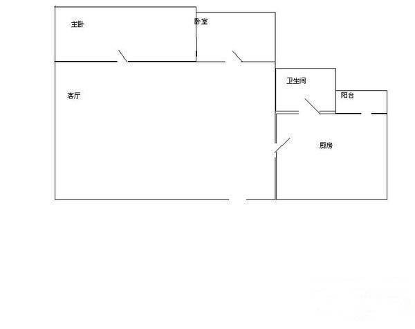 黄埔银丰花园2室1厅1卫81㎡户型图