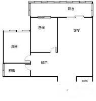 天兴大厦2室2厅1卫92㎡户型图