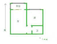 五羊新城广场1室1厅1卫38㎡户型图