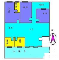 荣华南小区3室2厅2卫96㎡户型图