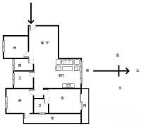 永福楼3室2厅2卫133㎡户型图