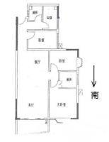 金雅苑三期3室2厅2卫104㎡户型图