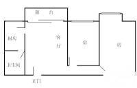 增槎路小区2室1厅1卫72㎡户型图