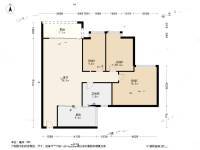 锦绣生态园翠屏苑3室2厅2卫99.5㎡户型图