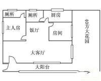 豆腐寮小区2室2厅2卫90㎡户型图