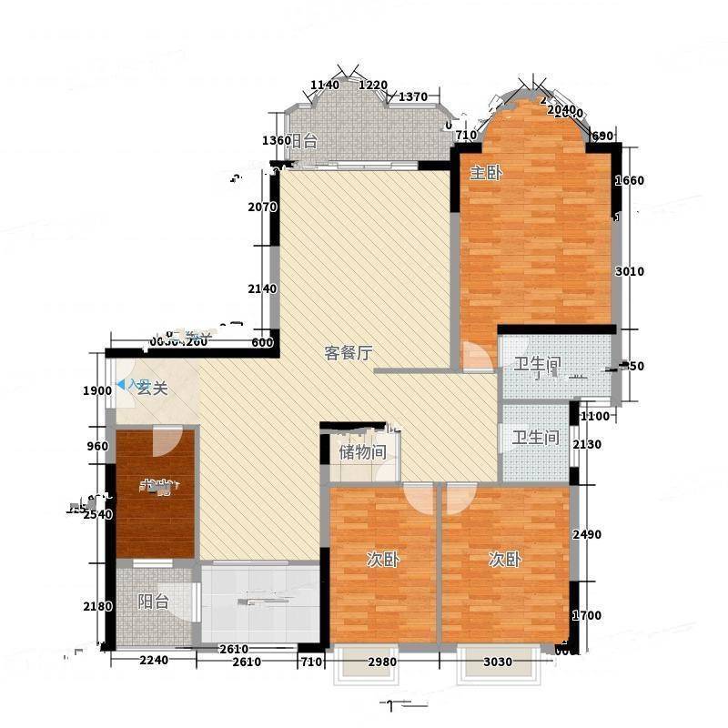 逸景翠园御豪轩4室0厅0卫185㎡户型图