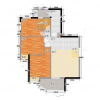翠城花园三期3室0厅0卫104㎡户型图