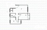 华工南秀村2室1厅1卫80㎡户型图