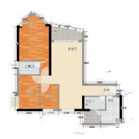 逸景翠园碧桃居3室0厅0卫104㎡户型图