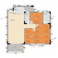 人盛假日花园3室0厅0卫140㎡户型图