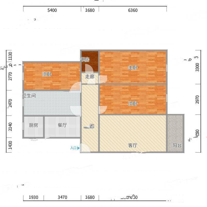 中都南苑4室0厅0卫157㎡户型图