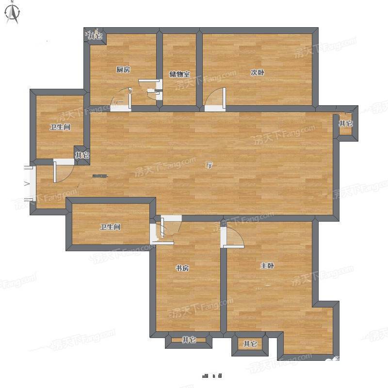 惠园小区3室1厅0卫131㎡户型图