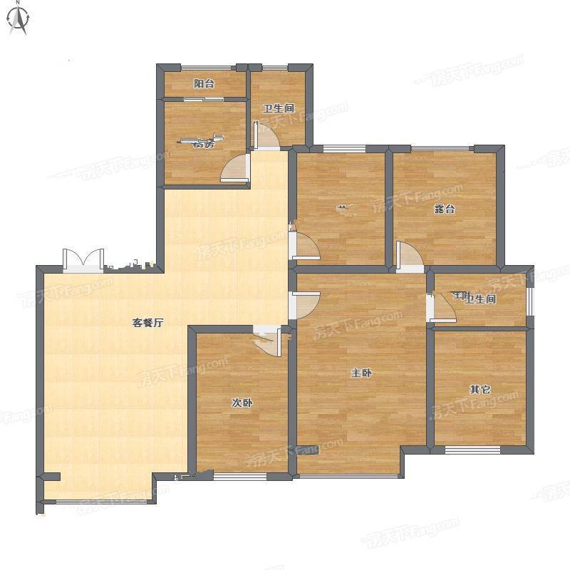 金地长青湾三期3室2厅0卫147㎡户型图