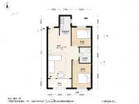 中海城五期2室2厅1卫84㎡户型图