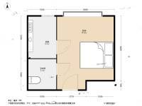 紫郡城1室1厅1卫30.1㎡户型图
