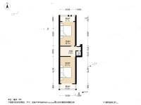 秀山小区2室1厅1卫66㎡户型图