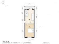 秀山小区1室1厅1卫36.9㎡户型图