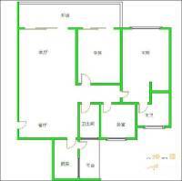 康桥品上3室2厅2卫118㎡户型图