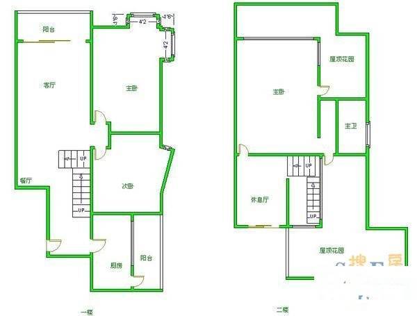 康桥品上3室2厅2卫128㎡户型图