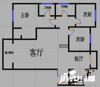 大成天府景秀3室2厅2卫122㎡户型图