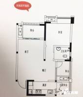 中铁奥维尔二期2室2厅2卫65㎡户型图