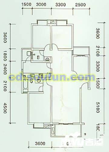 锦绣西苑4室2厅2卫137㎡户型图