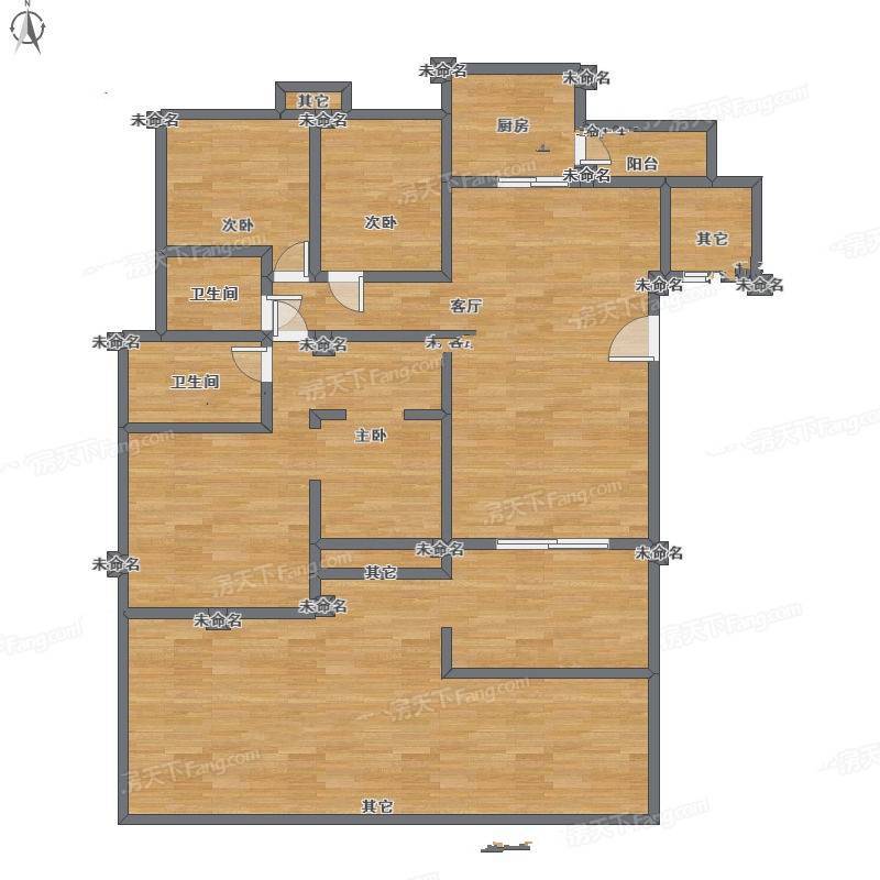 锦苑三期3室1厅0卫252㎡户型图