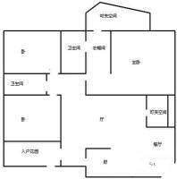 中海国际社区橙郡一期3室2厅2卫142㎡户型图