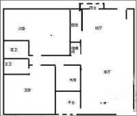 中海名城三期3室2厅2卫121㎡户型图
