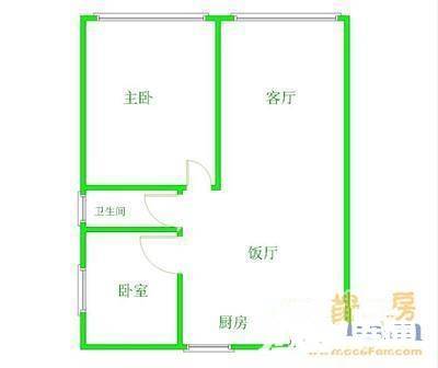 神仙树馨苑2室2厅1卫86㎡户型图