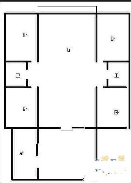 神仙树馨苑4室2厅2卫168㎡户型图