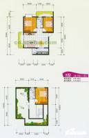 宗申流溪丽园2室1厅1卫128.5㎡户型图