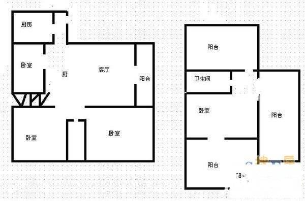 南阳锦城锦绣阁4室3厅2卫134㎡户型图