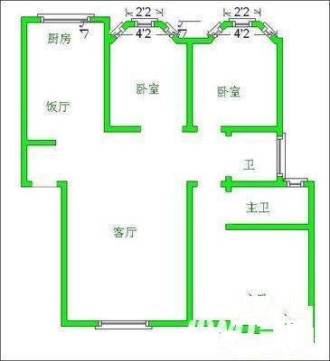 利通出水芙蓉3室2厅2卫135.2㎡户型图