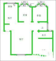 利通出水芙蓉3室2厅2卫135.2㎡户型图