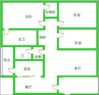 凯莱丽景雅筑3室2厅2卫157㎡户型图