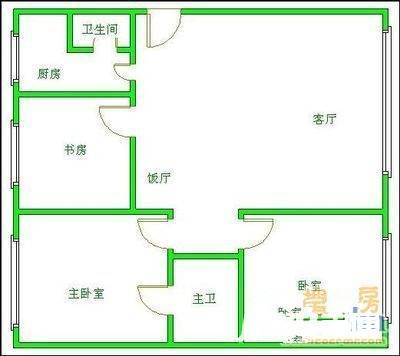 雅南居3室2厅1卫110㎡户型图