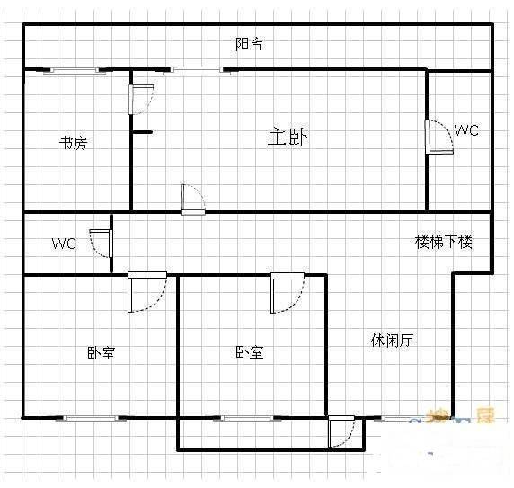 建阳欣语3室2厅2卫133㎡户型图