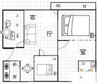 堰山和畔一期2室2厅2卫102㎡户型图