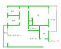 堰山和畔一期3室2厅2卫119㎡户型图