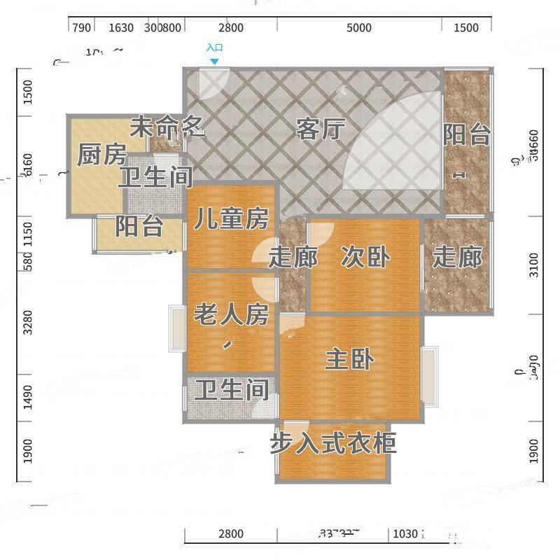 康桥品上4室0厅0卫150㎡户型图