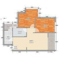 天府豪庭2室0厅0卫76㎡户型图