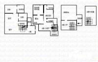 珠江花园北区4室2厅3卫190㎡户型图