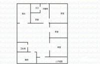 融汇温泉城B区3室2厅1卫148㎡户型图