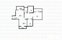 融汇温泉城B区3室2厅2卫108㎡户型图