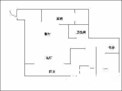 华宇西城丽景A区3室2厅1卫109㎡户型图