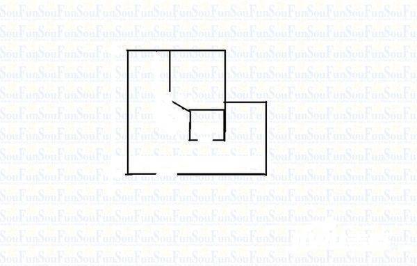 华宇西城丽景A区1室1厅1卫36㎡户型图