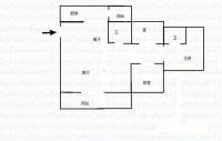 晋愉盛世融城C区3室2厅2卫117㎡户型图