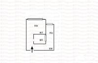 奇峰清华源三期1室1厅1卫31㎡户型图