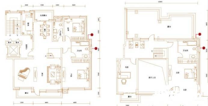 协信城立方二期4室2厅2卫260㎡户型图